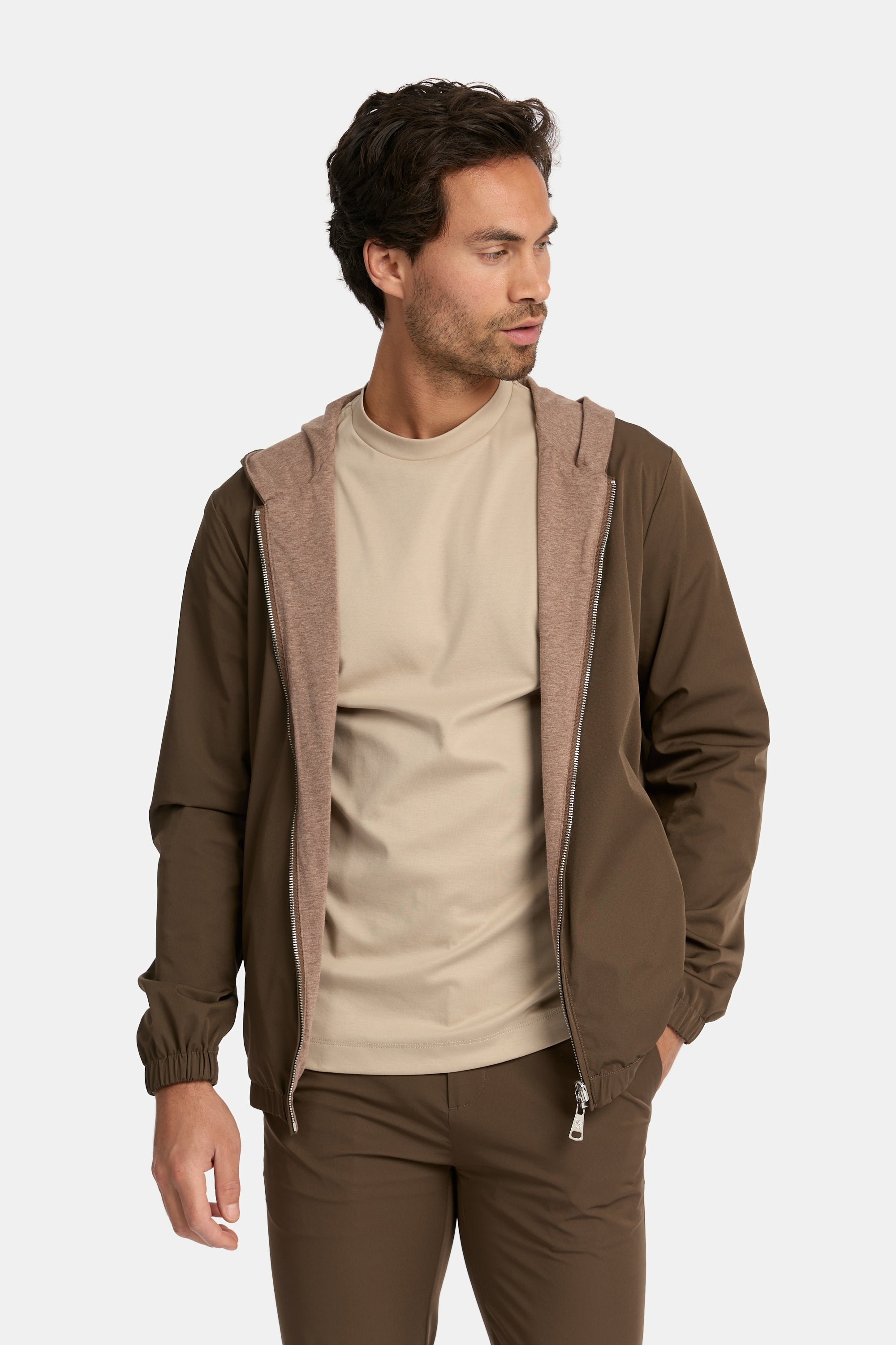 CLASSCOM VEST HOODED – BROWN