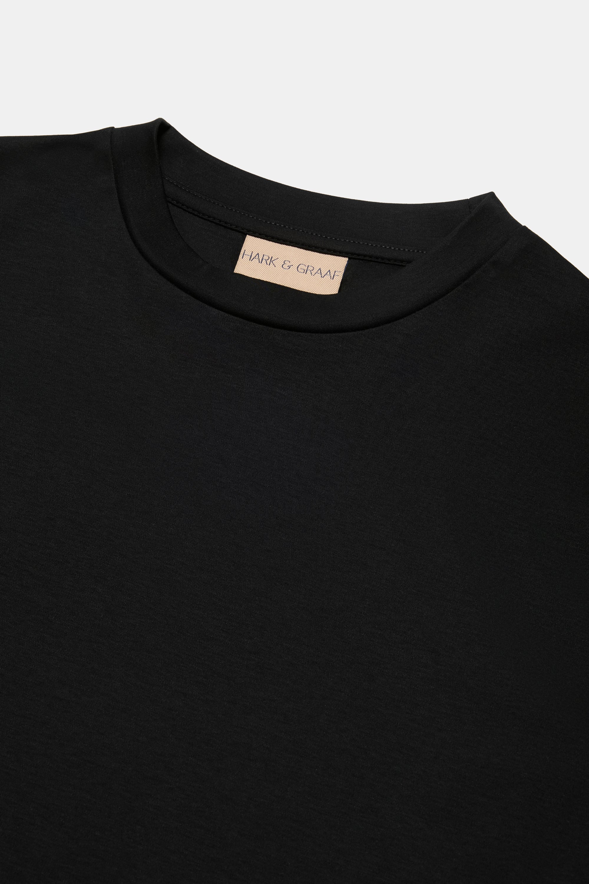 HG MERCERISED COTTON T-SHIRT BLACK