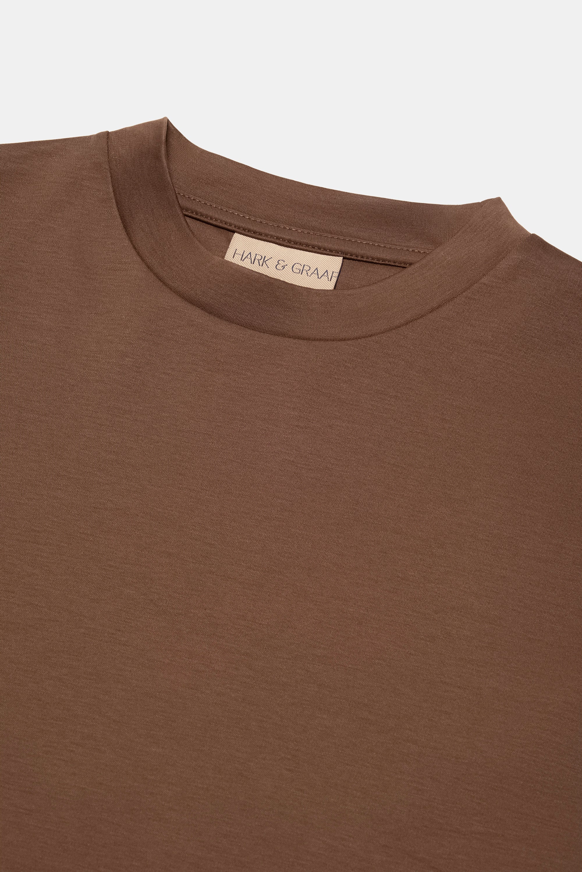 HG MERCERISED COTTON T-SHIRT BROWN