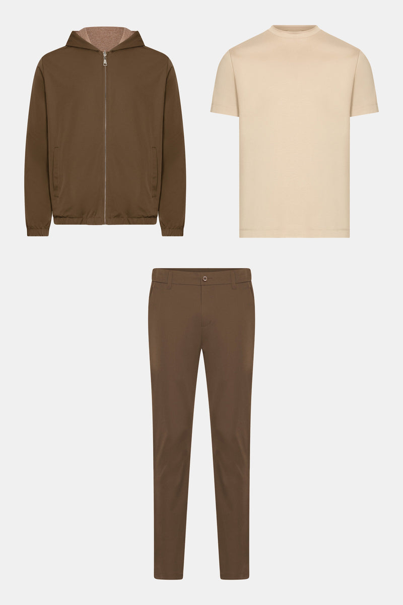 Brown Classcom Hooded Look