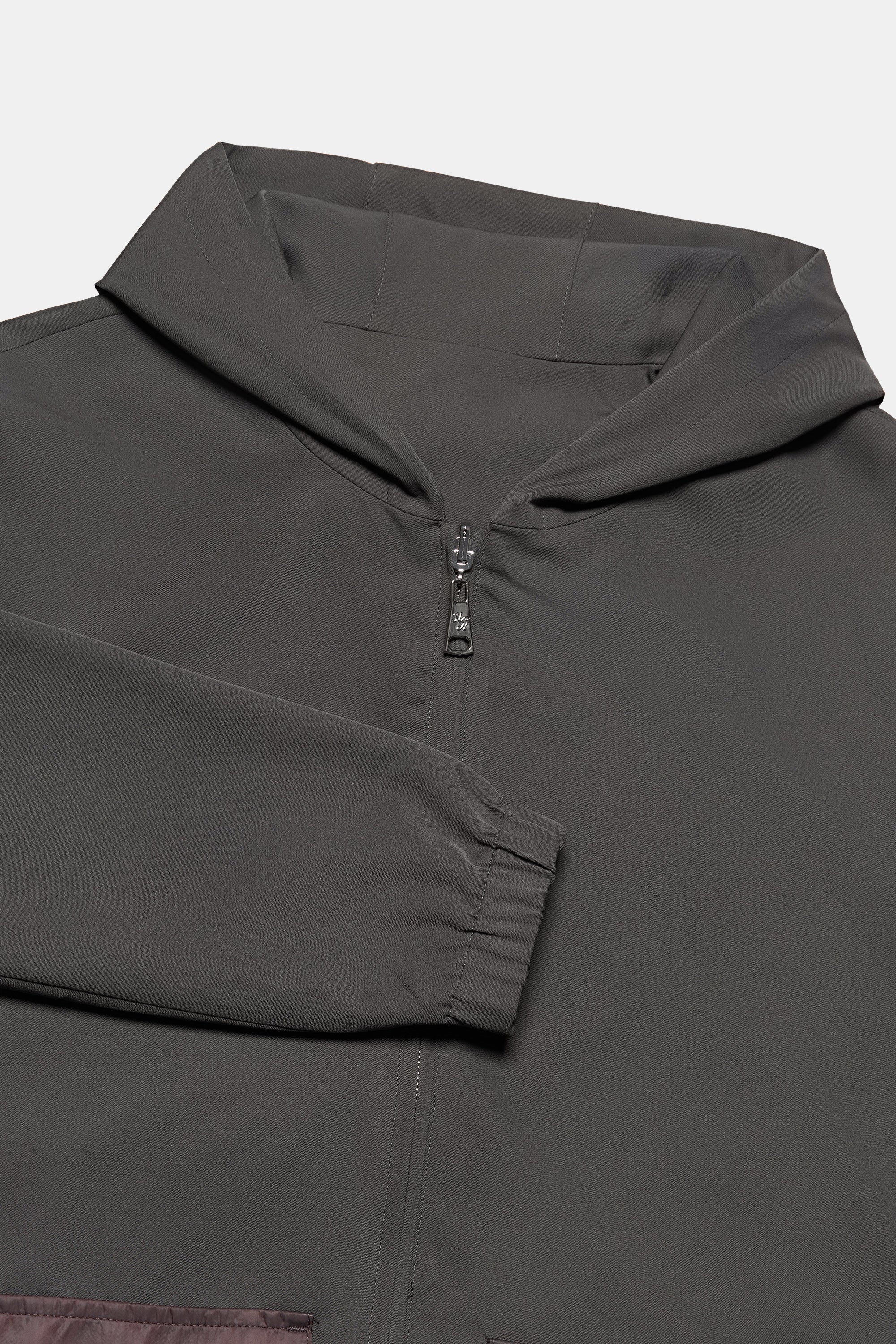 MONO HOODED VEST - GREY