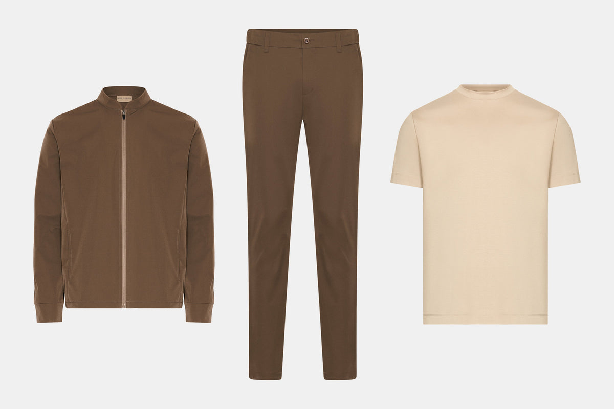The Autumn Edit - the three pieces laid out - HARK & GRAAF