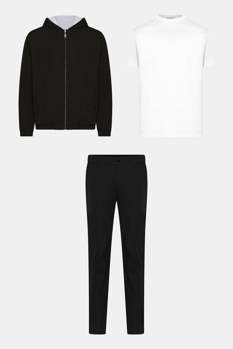 Black Classcom Hooded Look