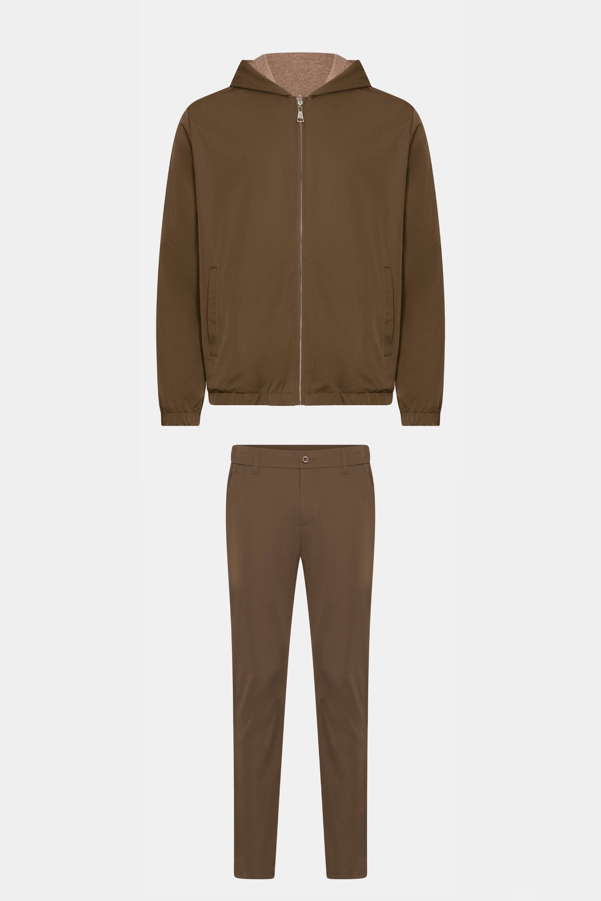 THE CLASSCOM HOODED FULL SET - BROWN