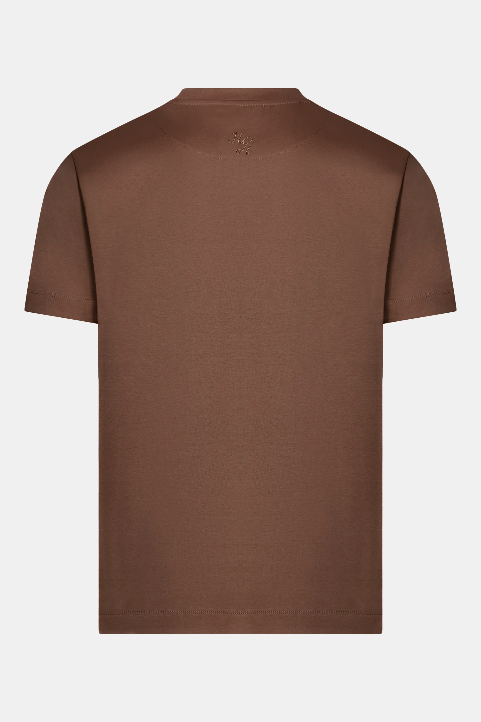 HG MERCERISED COTTON T-SHIRT BROWN