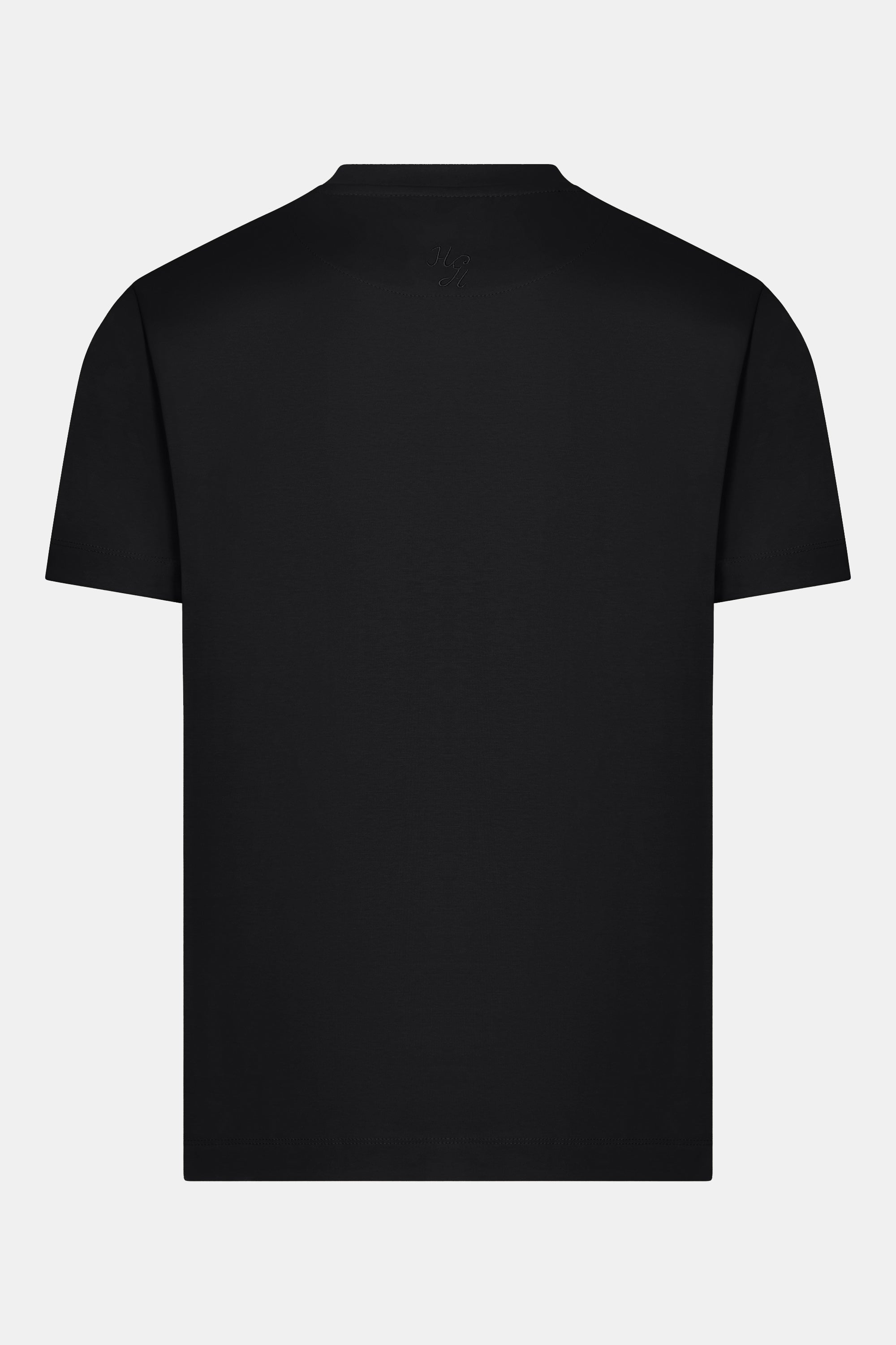 HG MERCERISED COTTON T-SHIRT BLACK