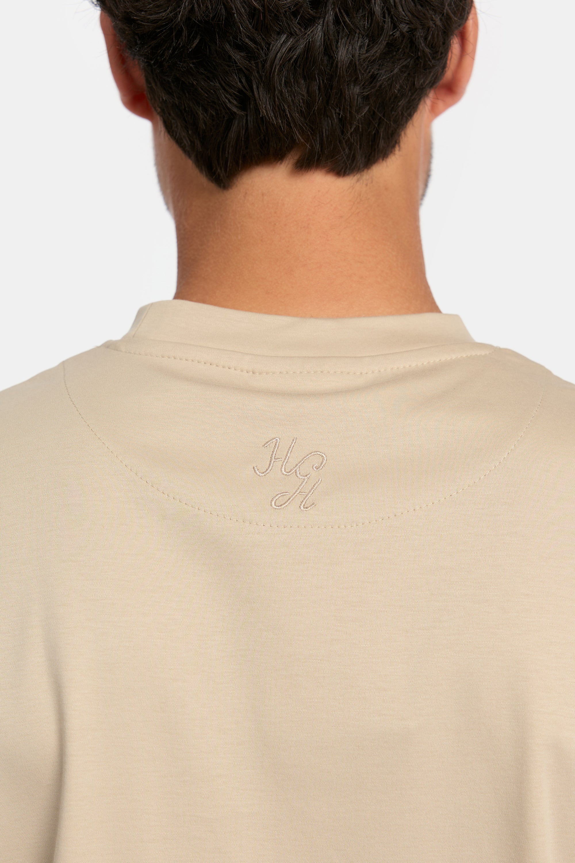 HG MERCERISED COTTON T-SHIRT - DESERT TAUPE