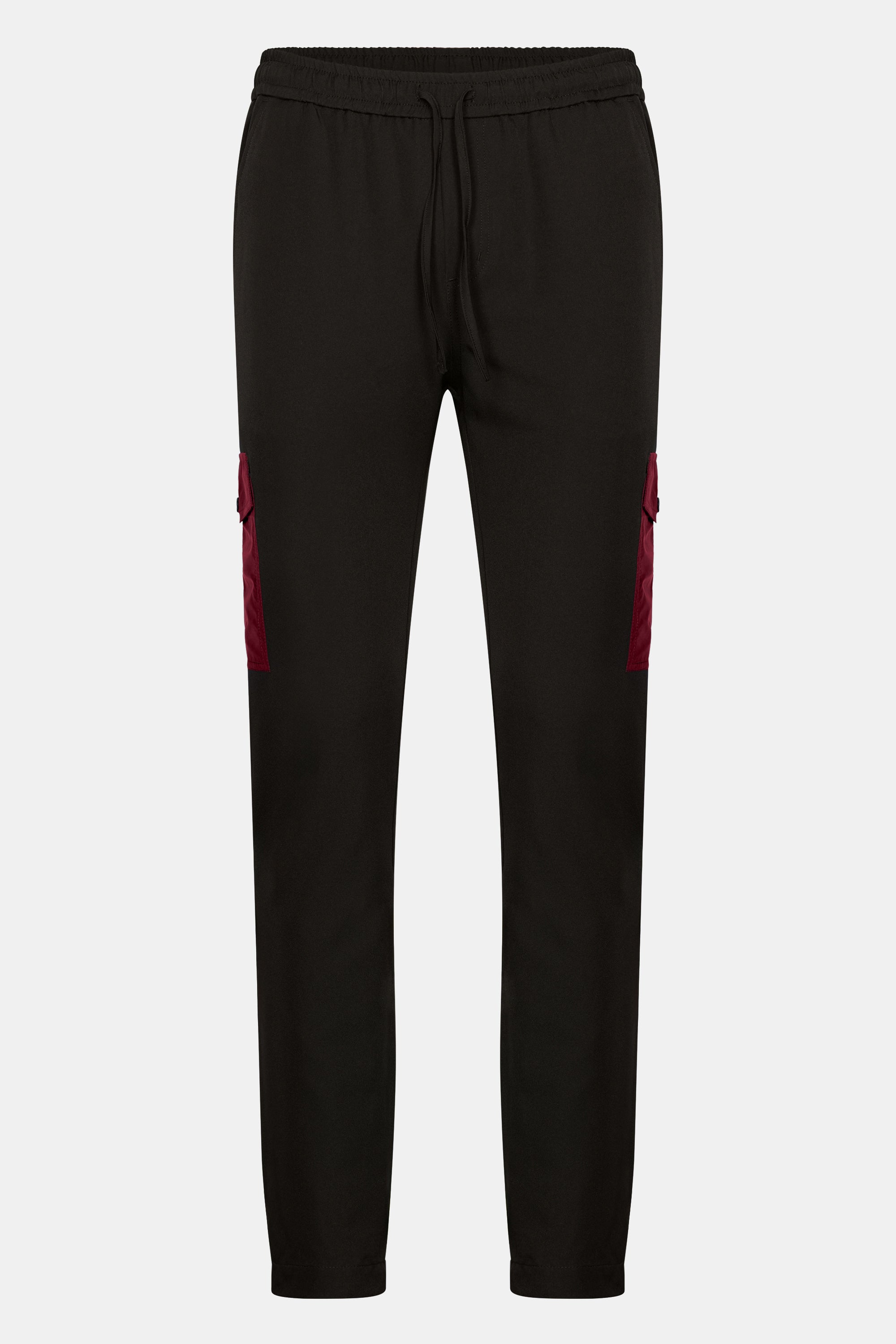 MONO PANTS - BLACK/BORDEAUX