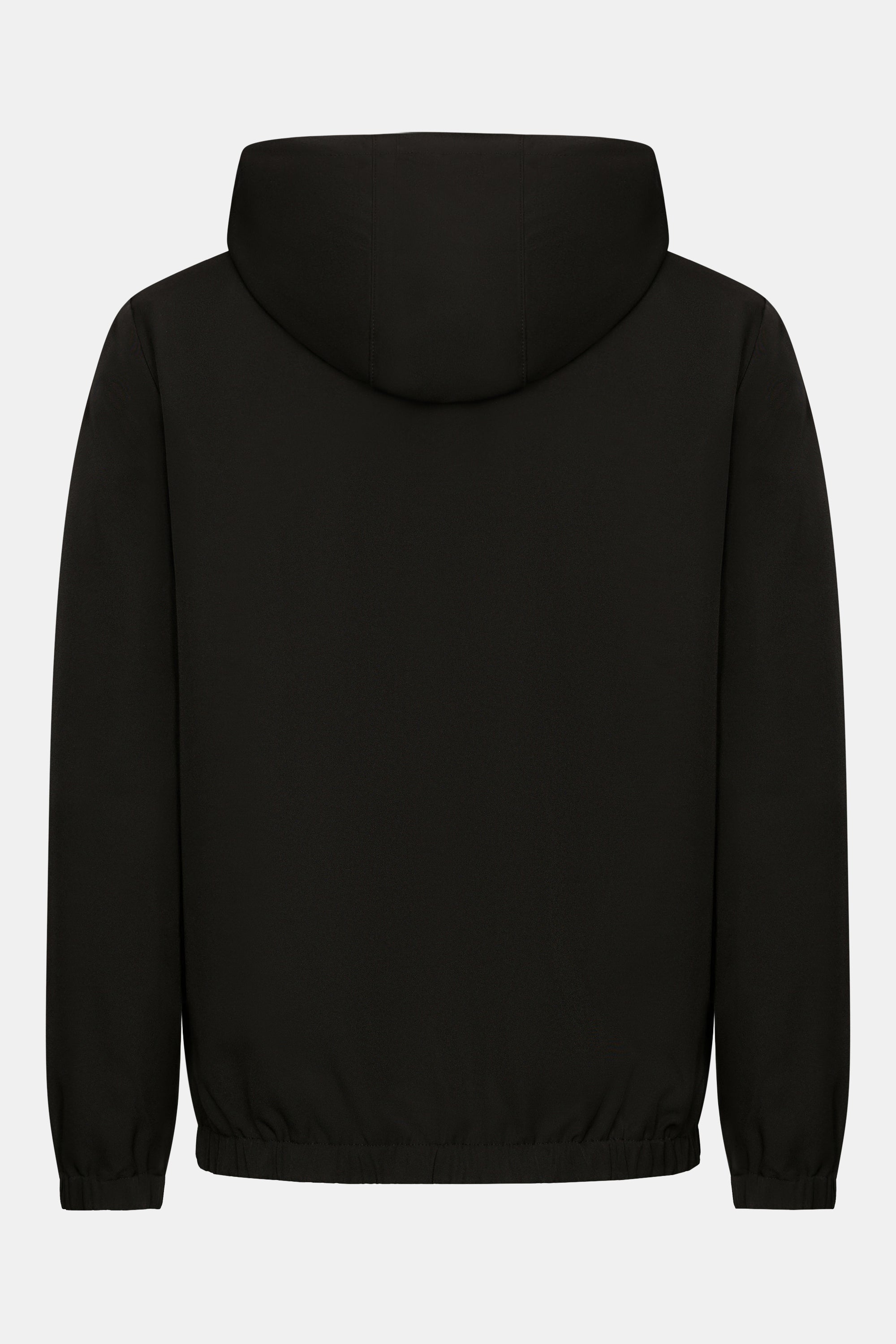 MONO HOODED VEST - BLACK
